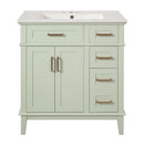 Modern Bathroom Vanity With Ceramic Sink, Soft Close Storage Cabinet by Unique Piece Furniture