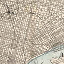 Vintage Map of Philadelphia, Pennsylvania 1893