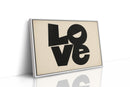 LOVE Modern Block Typography Print