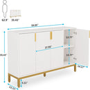 Buffet Sideboard Cabinet With Geometric Doors by HouseOfZazla