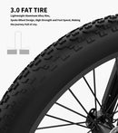 26" 1500W Electric Bike Fat Tire P7 48V 20AH Removable Lithium Battery for Adults S17-1500W