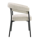 Jirina - Chenille Arm Chair (Set of 2) - Beige & Black by Unique Piece Furniture