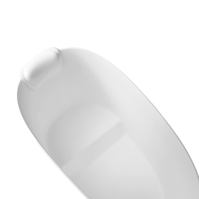 51" Solid Surface Oval Freestanding Glossy Bathtub, photo 9 of 10