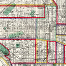 Vintage Map of Philadelphia, Pennsylvania 1890