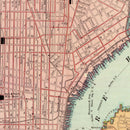 Vintage Map of Philadelphia, Pennsylvania 1897