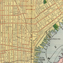 Vintage Map of Philadelphia, Pennsylvania 1924