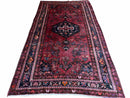 5.5 X 10 Handmade Wool Tribal Gallery Rug Wide Runner Corridor Rug Floral Red