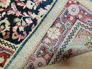 4' X 6' Antique Handmade India Floral Oriental Wool Rug Carpet Organic Blue