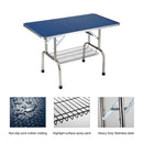 Folding Dog Pet Grooming Table Stainless Steel Frame Rubber Mat On Board With Adjustable Arm And Clamps Pet Dog Cat Grooming Table by HouseOfZazla