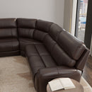 Brazil - Power Sectional With Adjustable Headrest & Footrest - Dark Brown by HouseOfZazla