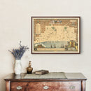 Vintage Map of Philadelphia, Pennsylvania 1934