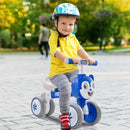 Baby Balance Bike No Pedal Lightweight Infant 4 Wheels Baby Bicycle-Blue by LJGDeals