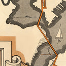 Vintage Map of Baltimore, Maryland 1936