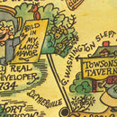 Vintage Map of Baltimore, Maryland 1935
