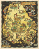 Vintage Map of Baltimore, Maryland 1935
