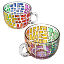 Renaissance Stained Glass Coffee Cup Mug Set Of 2 By Festive Colorful Coffee Cups St by The Wine Savant