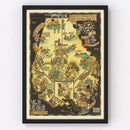 Vintage Map of Baltimore, Maryland 1935
