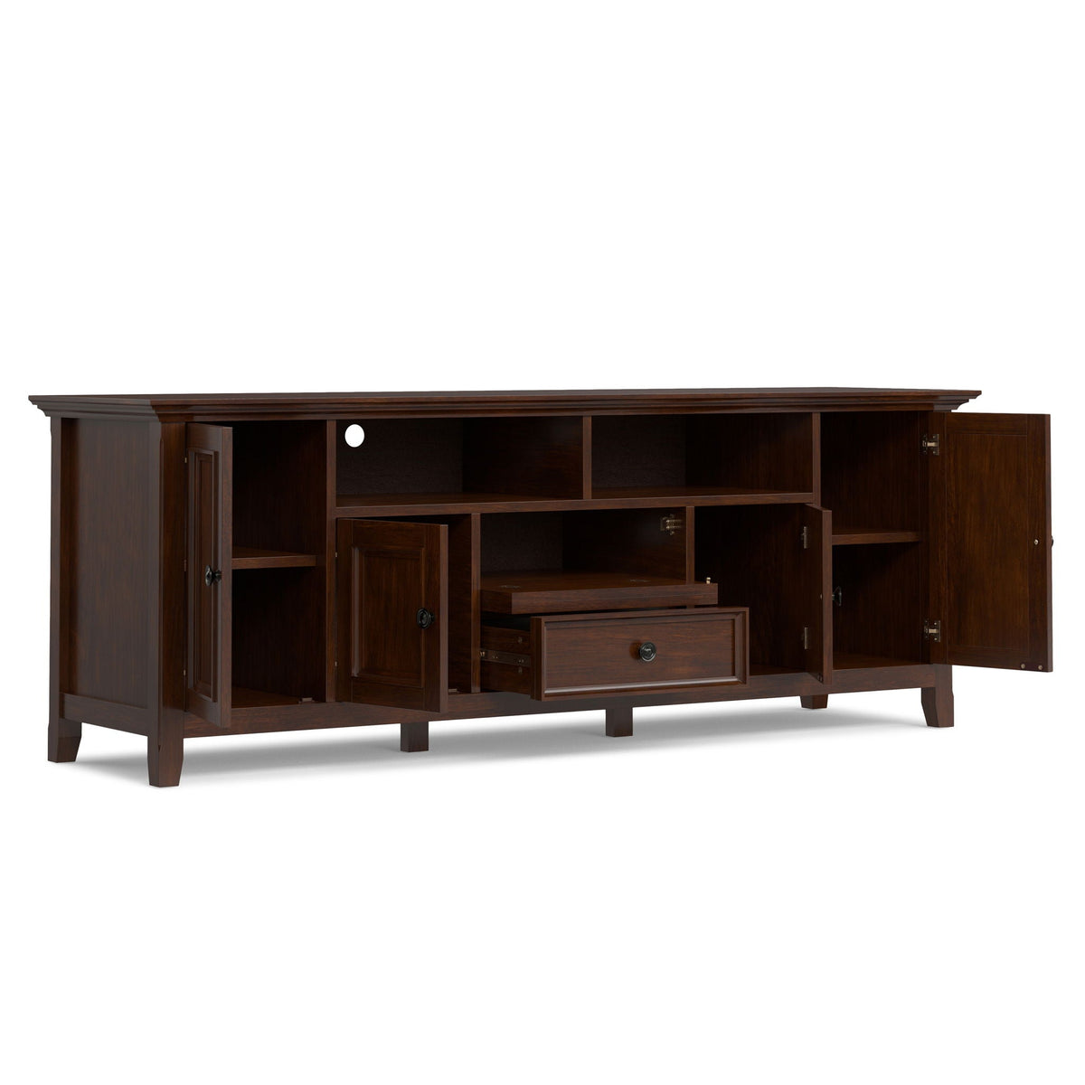 Amherst - TV Stand For TVs Up To 80" - Brown, photo 2 of 4