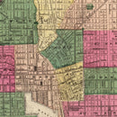 Vintage Map of Baltimore, Maryland 1873