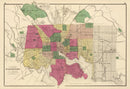 Vintage Map of Baltimore, Maryland 1873