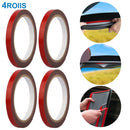 4 Rolls Car Double Sided Tapes Heavy Duty Double Sided Foam Tapes Strong Mounting Adhesive Tapes For Cars Truck Automotive 9.8FT/Roll
