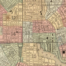 Vintage Map of Baltimore, Maryland 1870