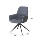 Hester - Arm Chair (Set of 2) - Gray