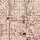 Vintage Map of Baltimore, Maryland 1897