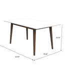 Mary - Modern Style Rectangular Dining Kitchen Table by Unique Piece Furniture