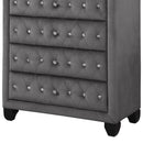 Sophia - 5 Drawer Chest - Gray by HouseOfZazla