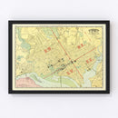 Vintage Map of Washington, DC 1897