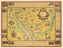 Vintage Map of Washington, DC 1938