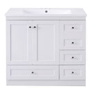 Shaker Free Standing Bathroom Vanity Cabinet With Sink, Soft Close Drawers, Soft Close Doors by Unique Piece Furniture