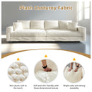 Deep Seat Convertible Sofa With Soft Pillows And Ottomans by HouseOfZazla