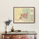 Vintage Map of Washington, DC 1873