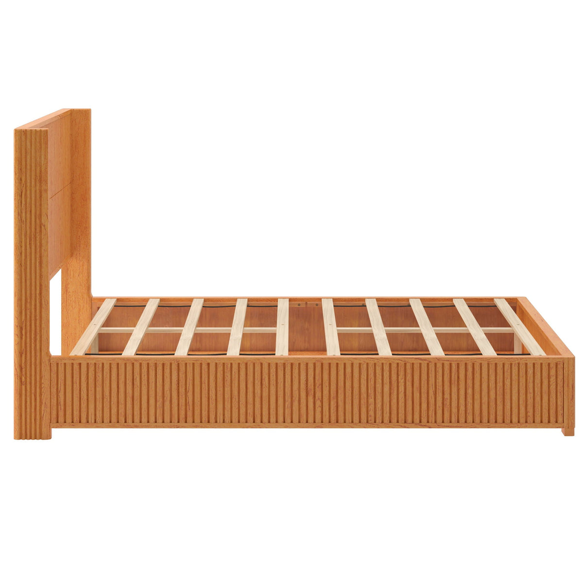 Platform Bed Frame With Headboard, Floor Standing Design, photo 23 of 40