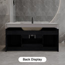 39.4" Wall-Mounted Bathroom Vanity with Sink