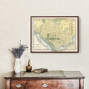 Vintage Map of Washington, DC 1891