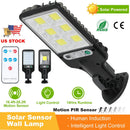 Solar Wall Light Outdoor 30 COB Beads PIR Motion Sensor Remote Control Wireless Lamps IP65 Waterproof Lighting For Garage Front Door Garden Pathway