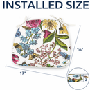 Outdoor Patio Chair Cushions - Botanical Floral Print by HouseOfZazla