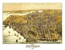 Vintage Map of Beverly, Massachusetts 1886