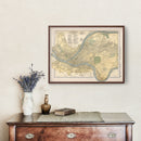 Vintage Map of Pittsburgh, Pennsylvania 1891
