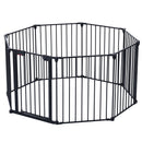 Adjustable Safety Gate Play Yard Metal Doorways Fireplace Fence Christmas Tree Fence Gate For House Stairs Gate Prohibited Area Fence