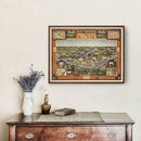 Vintage Map of Pittsburgh, Pennsylvania 1939