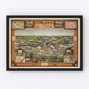 Vintage Map of Pittsburgh, Pennsylvania 1939