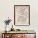 Vintage Map of Pittsburgh, Pennsylvania 1886