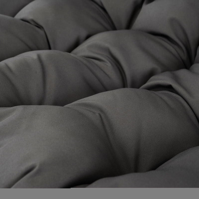 2 Persons Egg Chair with Stand Indoor Outdoor Swing Chair Patio Wicker Hanging Egg Chair Hanging Basket Chair with Stand for Bedroom Living Room Balcony