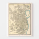 Vintage Map of Omaha, Nebraska 1901