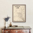 Vintage Map of Omaha, Nebraska 1866