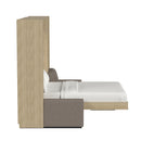Wall Bed with Extended Sofa